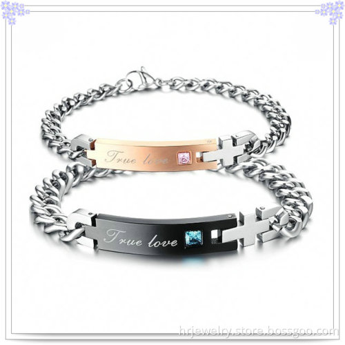 Fashion Jewelry Couple Bracelet Stainless Steel Bracelet (HR3173)